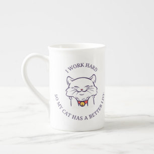 Reizende Katzen-Kaffeetasse – Geschenk für Katzenl Prozellantasse
