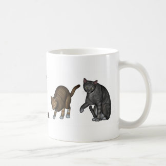 Reizende Katzen und eine Maus Kaffeetasse