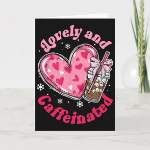 Reizende Koffeinhaltige Valentinsgruß-Schleife Her Karte