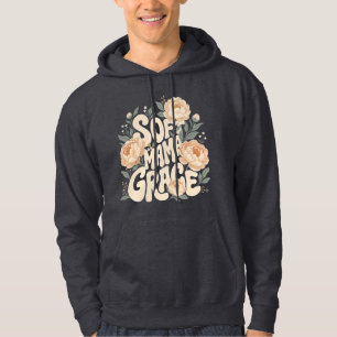 Reizende Mama Grace Florale Retro-Typografie-Desig Hoodie