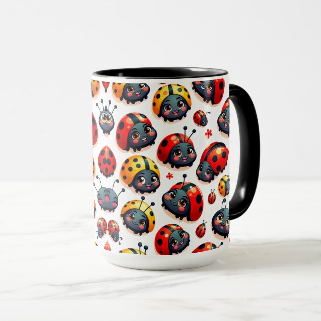 Reizende Marienkäfer Tasse (VorderseiteRechts)