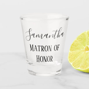 Reizende Matrone der Ehre Schnapsglas