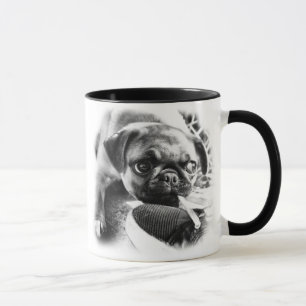 Reizende Playfull Mops Tasse