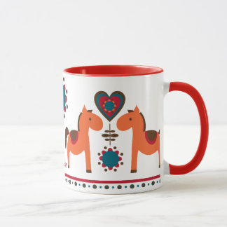 Reizende Retro Pferde Tasse