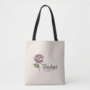 Reizende rosa Rosen Brautparty-Tasche – Individuel Tasche