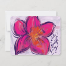 Reizende, schöne, freudige helle Blumen-Notizkarte