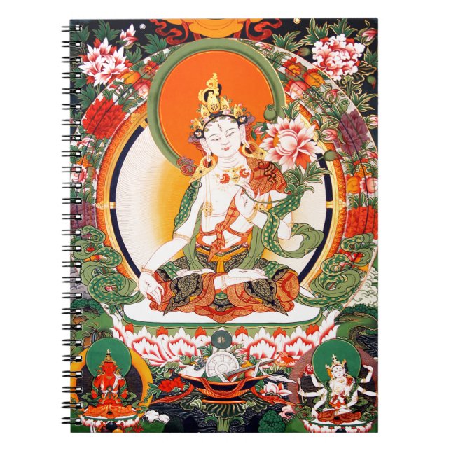Reizende tibetanische buddhistische Kunst Notizblock (Vorderseite)