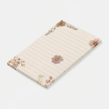 Reizende Vintage-Blumen Braunes Kraftpapier Modern