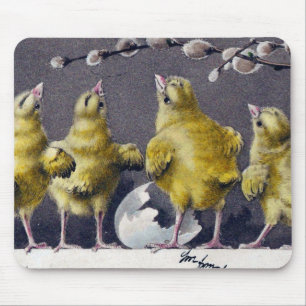 Reizende vintage Osterpostkarte Mousepad