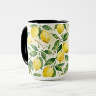 Reizende Zitronen Frühjahrs-Kaffeetasse Tasse