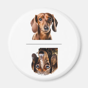 Reizender Dachshund Saubere/Schmutzige Geschirrspü Magnet