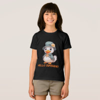 Reizender Ente mit Blumenhut