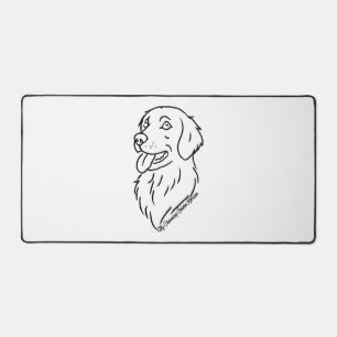Reizender Golden Retriever Schreibtischunterlage