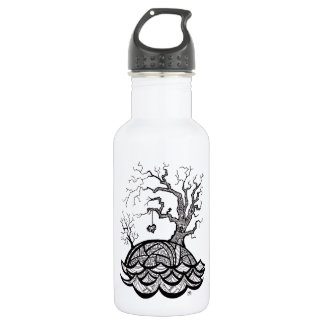 Reizender Hügel-verwickelte Herz-Baumillustration Trinkflasche