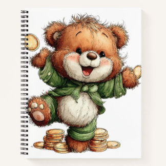 REIZENDER IRLÄNDISCHER THEMEN-TEDDYBÄR NOTIZBUCH