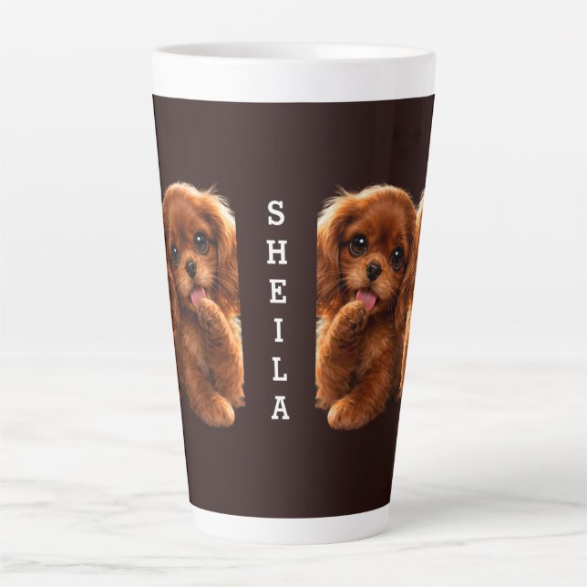 Reizender Ruby Cavalier Spaniel Milchtasse (Vorderseite)