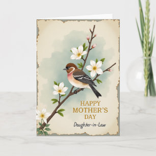 Reizender Singvogel Muttertagskarte Karte