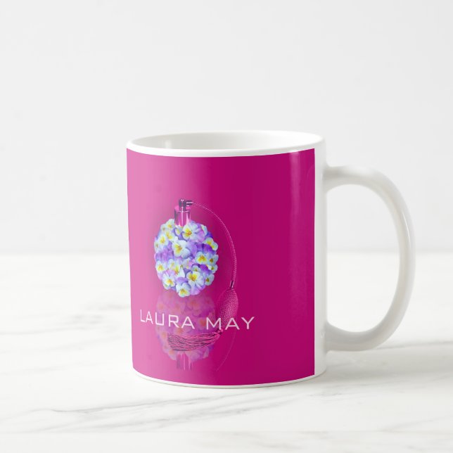 Reizender Stiefmütterchen-Zerstäuber Kaffeetasse (Rechts)