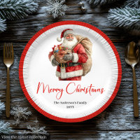 Reizender Weihnachtsmann Stylische Wasserfarben-Di