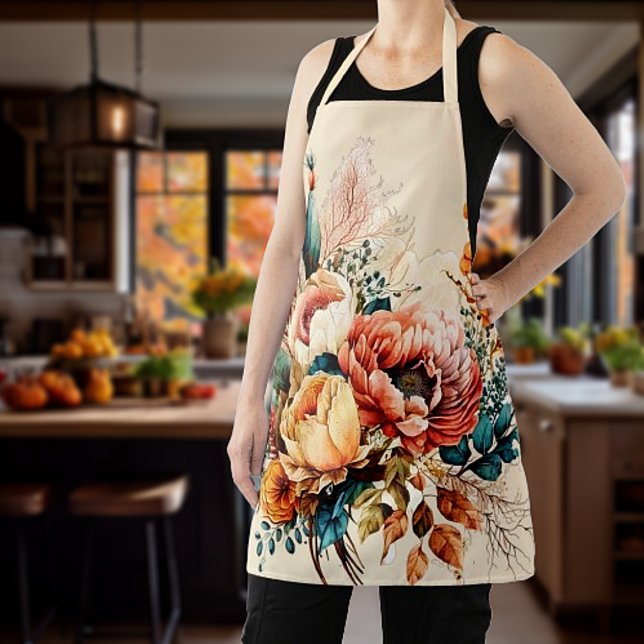 Reizendes Boho-Herbstbouquet Schürze (Von Creator hochgeladen)