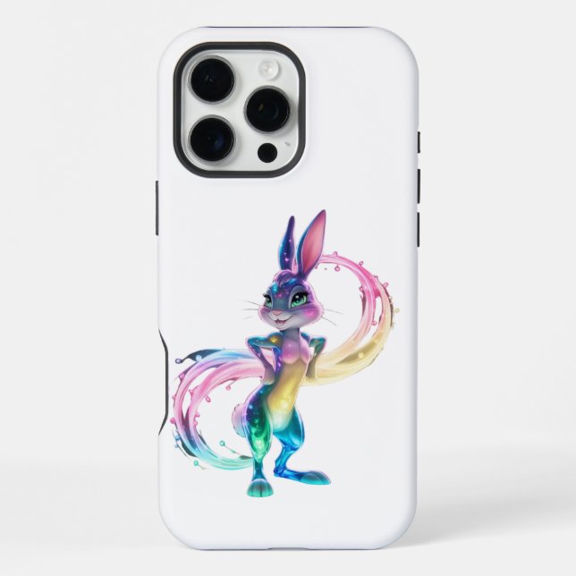Reizendes Kaninchen iPhone 16 Pro Max Hülle (Rückseite)