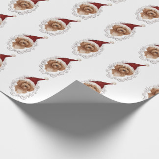 Reizendes Labradoodle Hundemalerei-Weihnachten Geschenkpapier