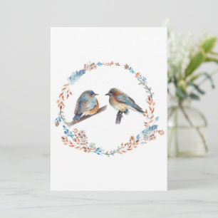 Reizendes Paar Blaue Vögel aus dem Osten Alles Gut