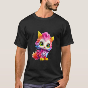 Reizendes Regenbogen Fluffiges Fantasie Geschöpf G T-Shirt