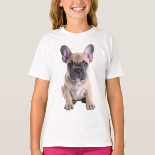 Reizendes Reh-Französische-Bulldogge-Welpen-Kinder T-Shirt
