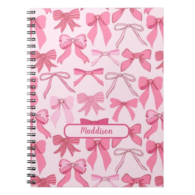 Reizendes rosa Bogenmuster Notizblock (Vorderseite)