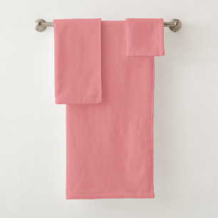 Reizendes Rosa Vollton Badhandtuch Set