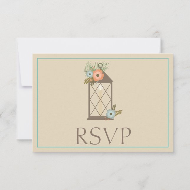Reizendes tropisches Warte-UAWG RSVP Karte (Vorderseite)