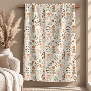 Reizvolle Beige-Sage-Abstrakt-Regenbogen-Decke Fleecedecke
