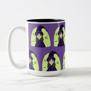 Reizvolle Böse Süße Hexe Zweifarbige Tasse
