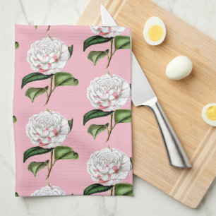 Reizvolle Camellia Floral Geschirrtuch