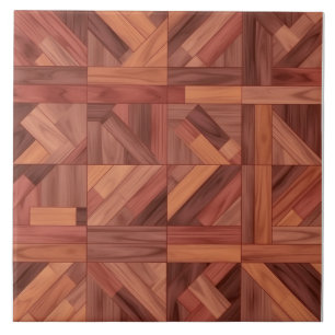 Reizvolle Fliese aus Keramik mit Rosenholz-Muster 