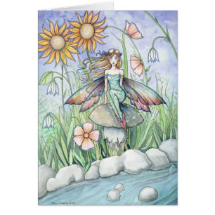 Reizvolle Flower Fairy Art Karte von Molly Harriso