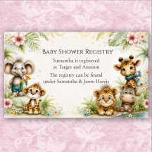 Reizvolle Jungle-Safari-Baby-Shower-Tiere