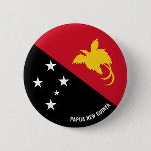 Reizvolle patriotische Knöpfe mit Papua-Neuguinea- Button