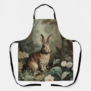 Reizvoller antiker Hase im üppigen Wald  Schürze