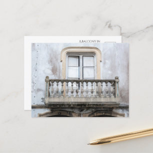 Reizvoller Balkon in Portugal Postkarte