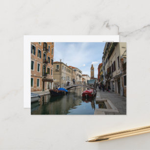 Reizvoller Cannaregio-Kanal Venedig Italien Postkarte
