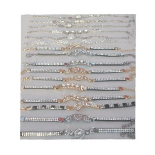Reizvoller Diamind-Schmuck Herz-Design Kunstkollek Notizblock
