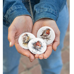 Reizvoller Gartenzaunkardinal, individuell Button