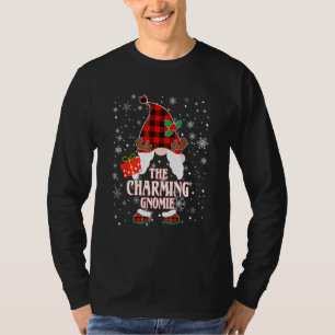 Reizvoller Gnom Buffalo Kariert passende Familie C T-Shirt