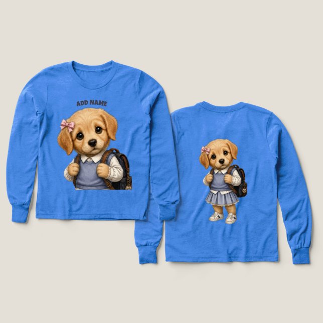 reizvoller Labrador Weibchen Welpe (Design Vorder- & Rückseite)