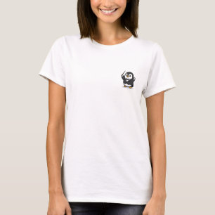 Reizvoller Pinguin-Dirigent im Smoking mit Taktsto T-Shirt