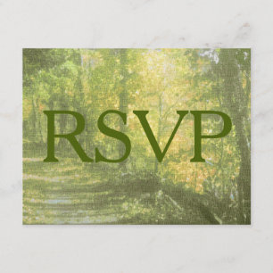 Reizvoller Waldweg RSVP Begleitkarte