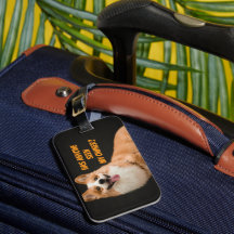 Reizvolles Corgi-Welpen-Gepäckanhänger