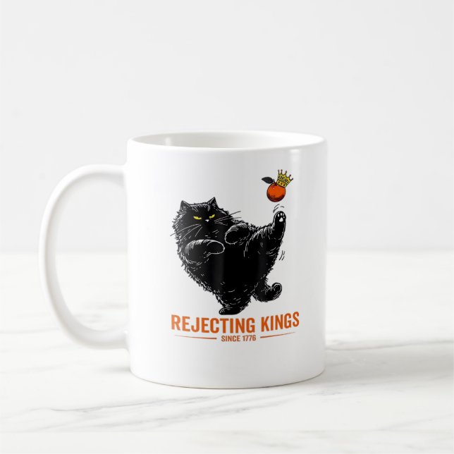 Rejecting Kings Since 1776 Patriotic Flag Design Kaffeetasse (Links)